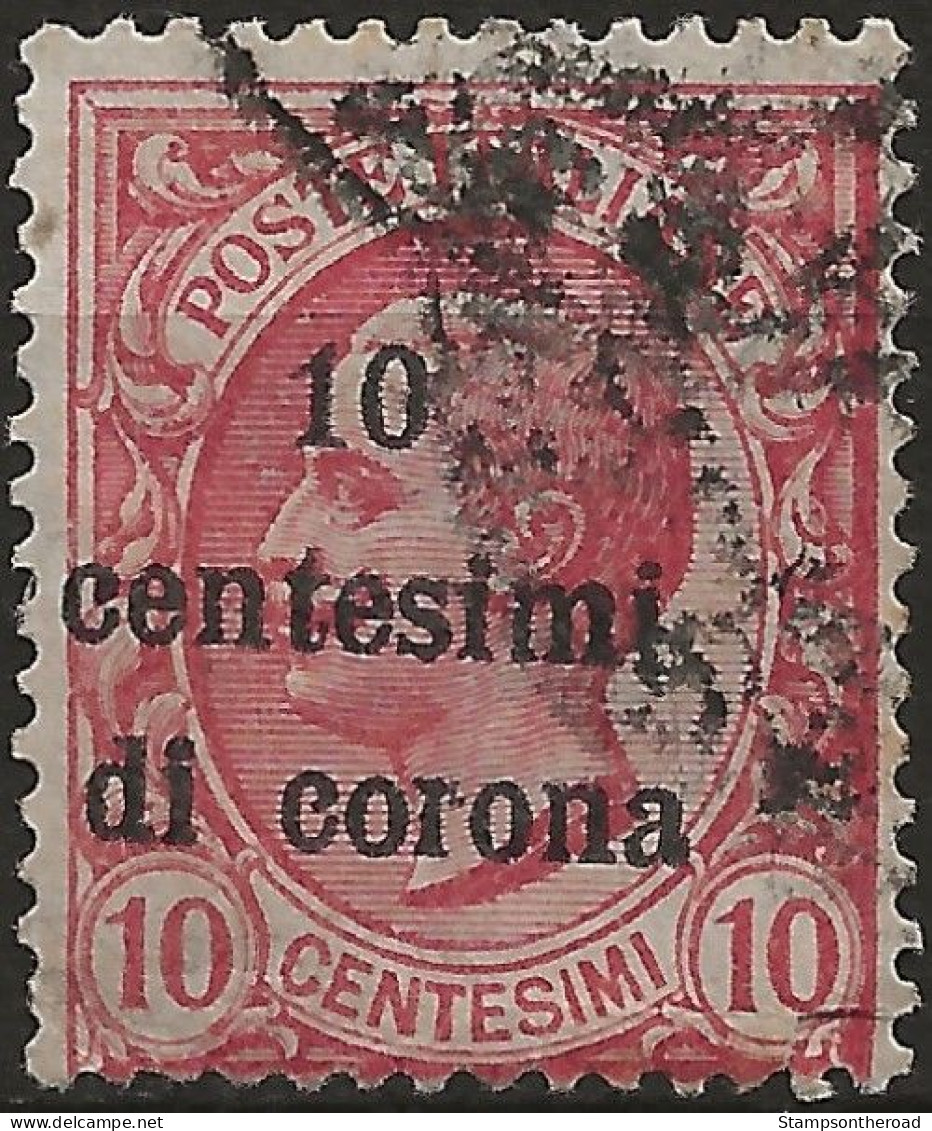 TRTT4U4,1919 Terre Redente - Trento E Trieste, Sassone Nr. 4, Francobollo Usato Per Posta °/ - Trentino & Triest