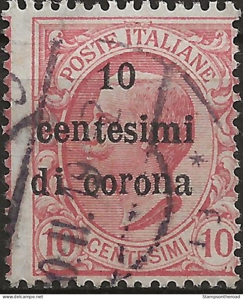 TRTT4U6,1919 Terre Redente - Trento E Trieste, Sassone Nr. 4, Francobollo Usato Per Posta °/ - Trentino & Triest