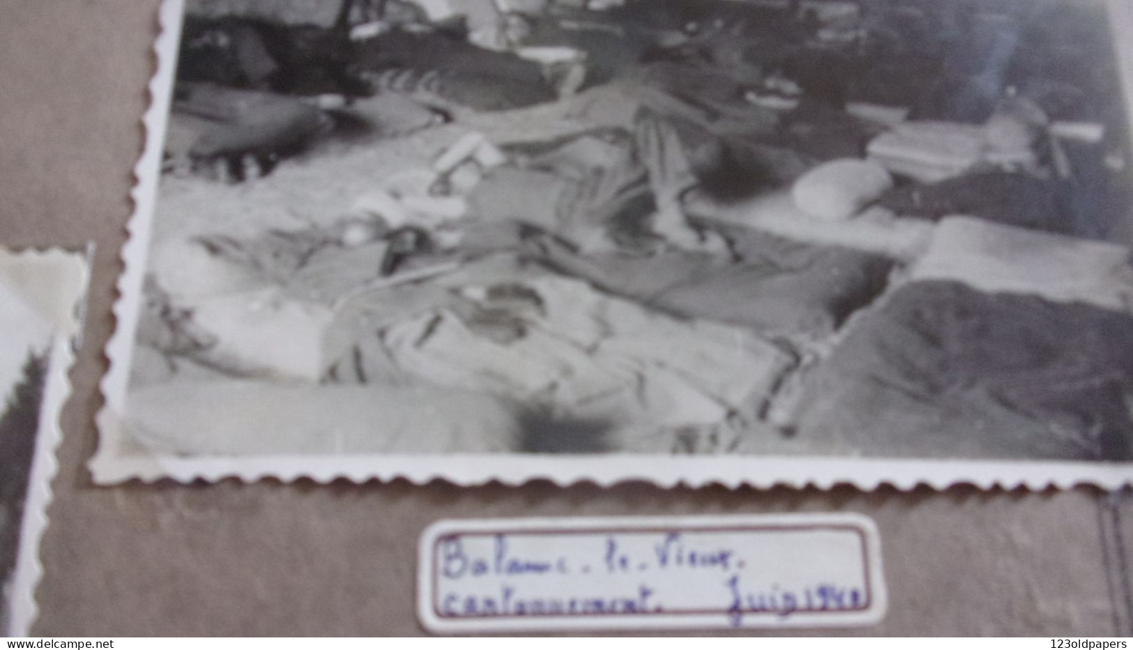 WWII RARE 5 PHOTOS AMATEUR 1940 GUERRE BALARUC LE VIEUX HYDRAVION ACCIDENTE CANTONNEMENT PENSION ROBIN FERME JUIN 1940 - Sonstige & Ohne Zuordnung