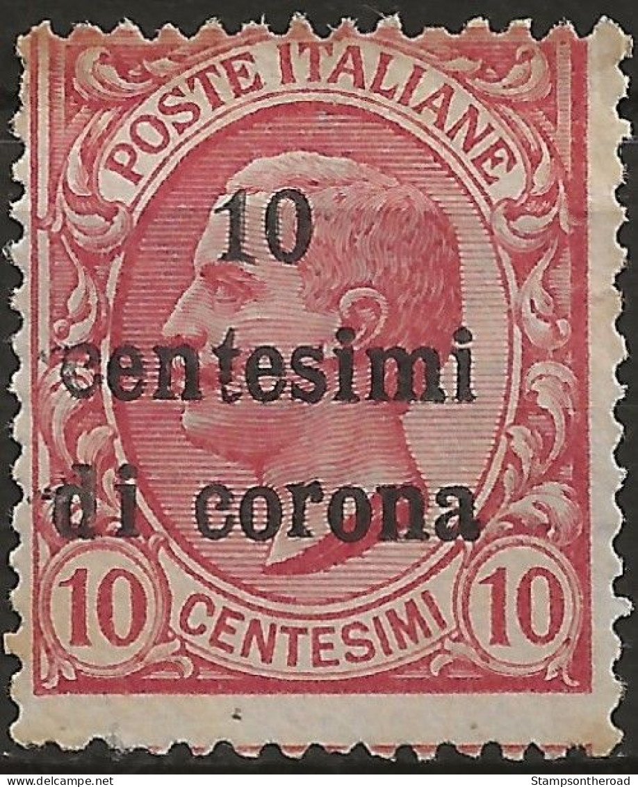 TRTT4U7,1919 Terre Redente - Trento E Trieste, Sassone Nr. 4, Francobollo Usato Per Posta °/ - Trentino & Triest