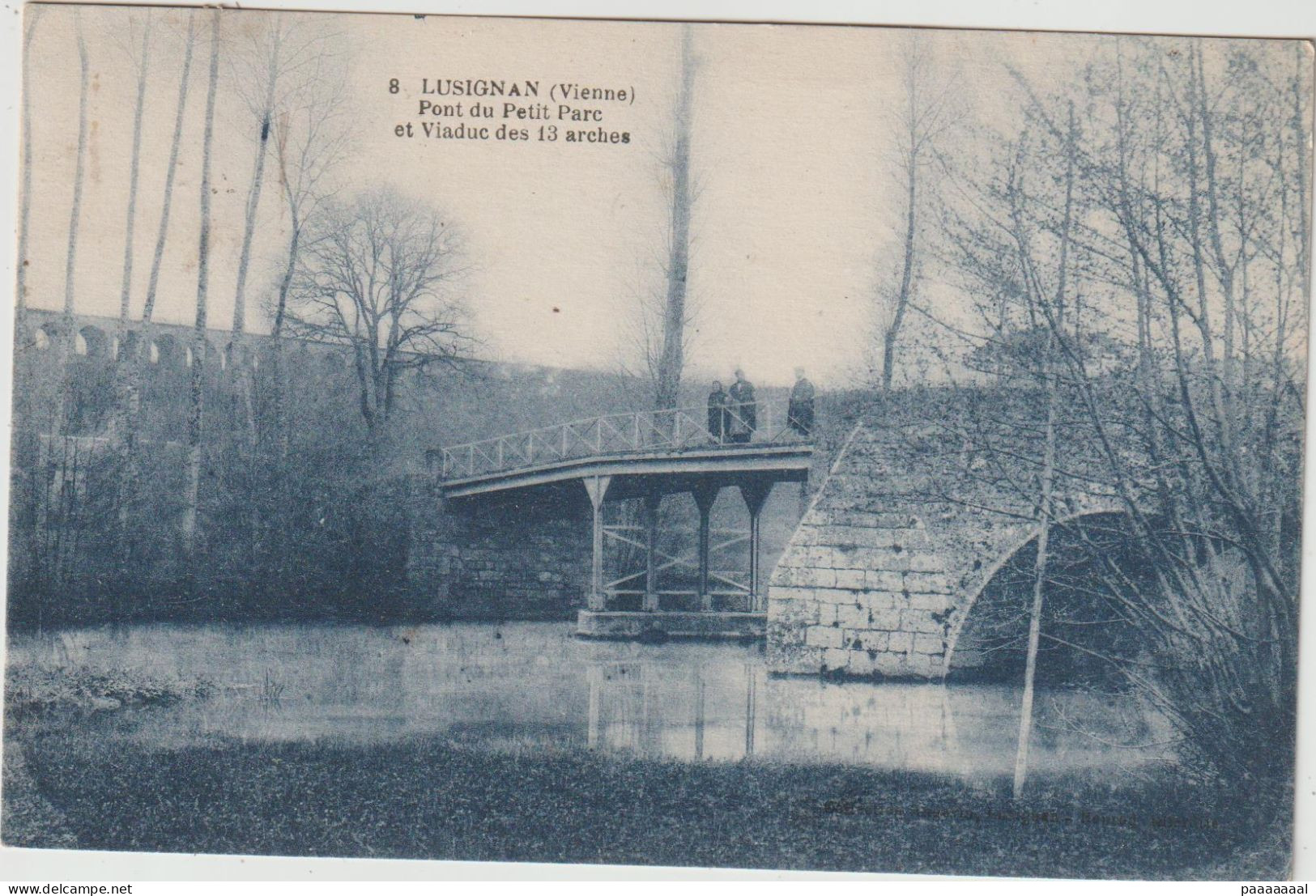 LUSIGNAN  PONT DU PETIT PARC ET VIADUC DES 13 ARCHES - Lusignan