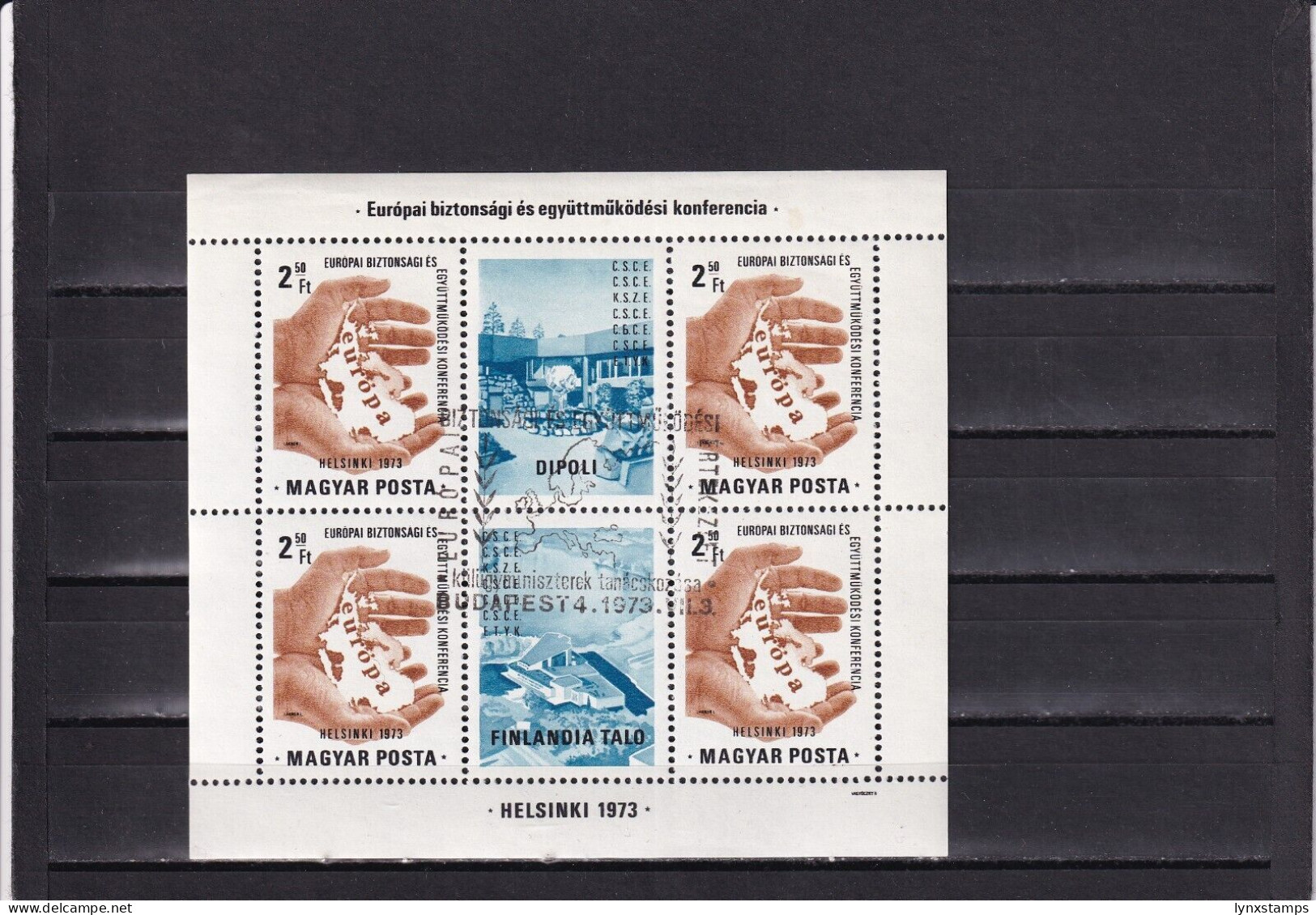 SA03 Hungary 1973 European Conference On Security And Cooperation Block Used - Gebraucht
