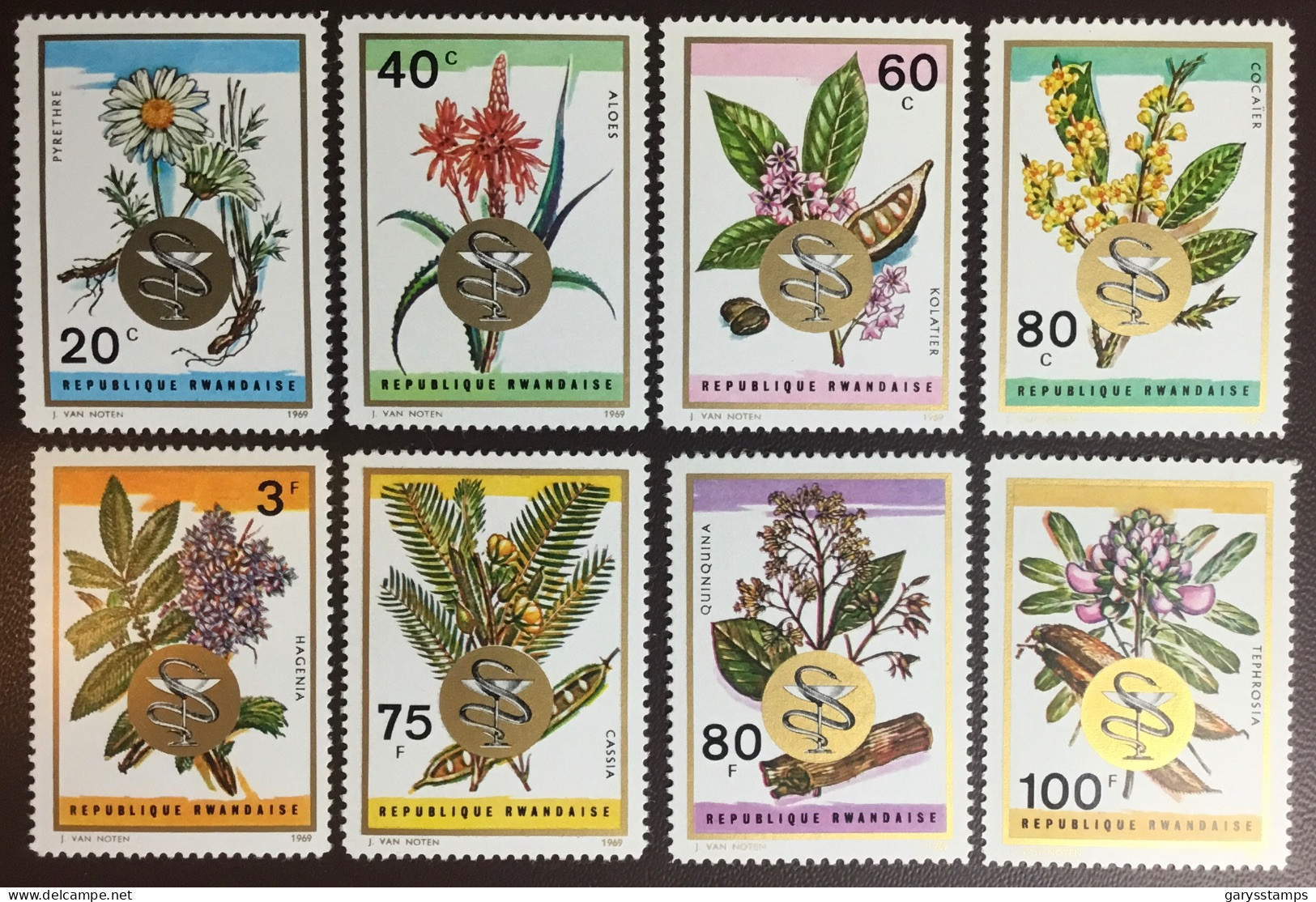 Rwanda 1969 Medicinal Plants MNH - Geneeskrachtige Planten