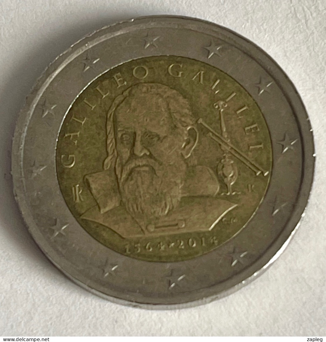 2 Euros 2014 450eme Anniversaire De La Naissance De Galileo Galilei - Italia