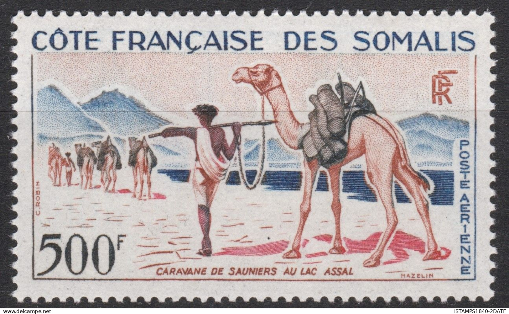 001095/ French Somalia Coast 1960 Sg449 500f Multicoloured MNH Cv £34 - Somalia (1960-...)