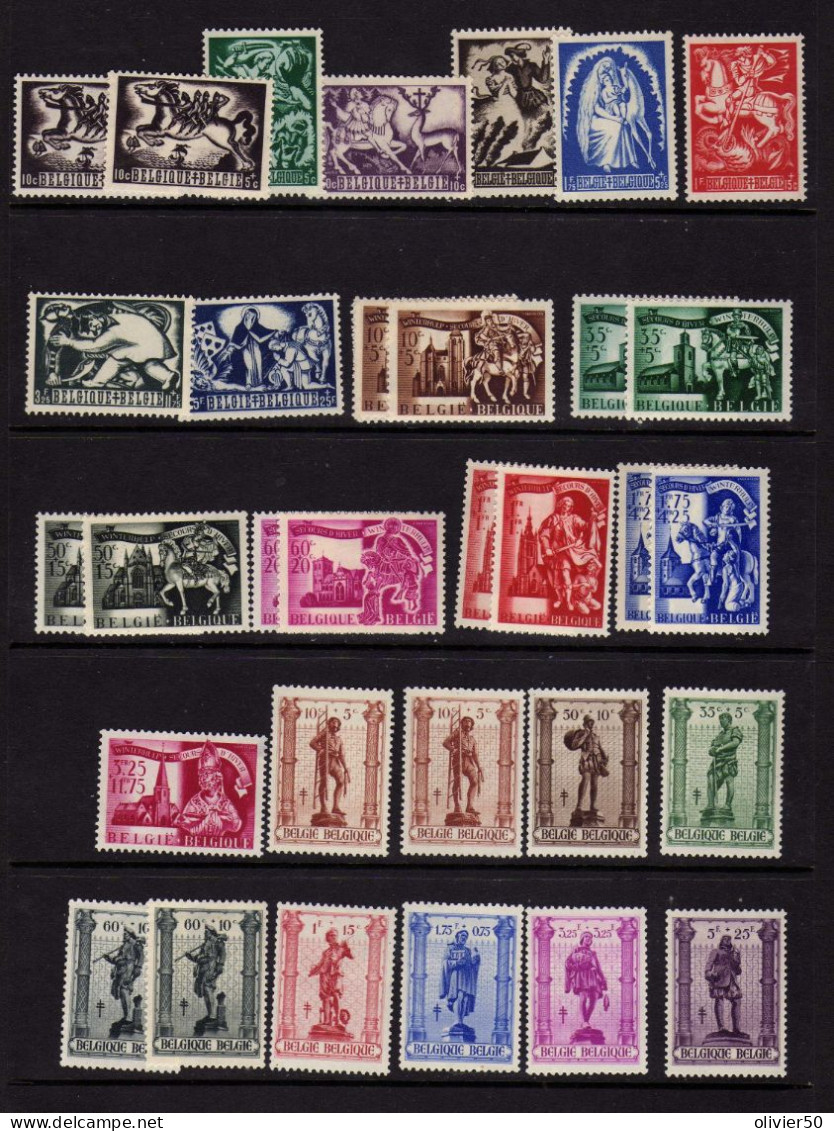 Belgique - (1942-43) - Statuettes De Metiers - Saint-Martin - Neufs**/* - Unused Stamps