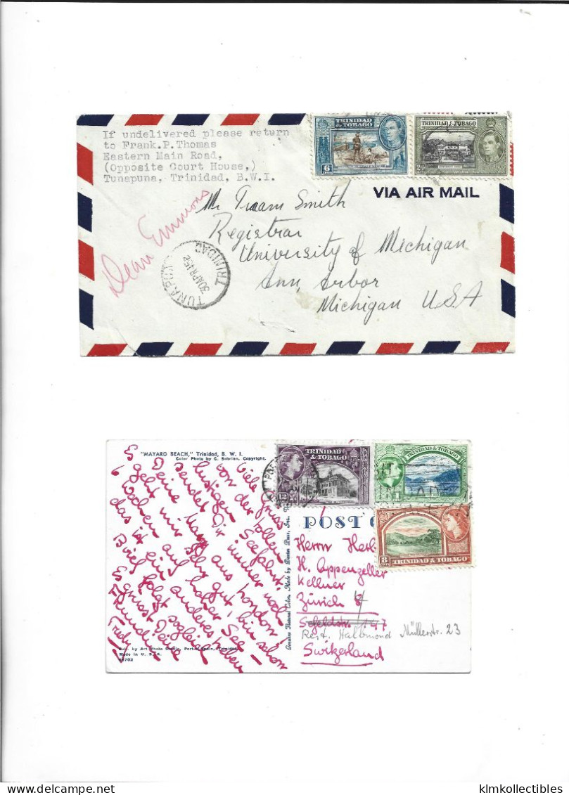 GREAT BRITAIN UNITED KINGDOM ENGLAND COLONIES - TRINIDAD & TOBAGO - POSTAL HISTORY LOT - Trinidad Y Tobago