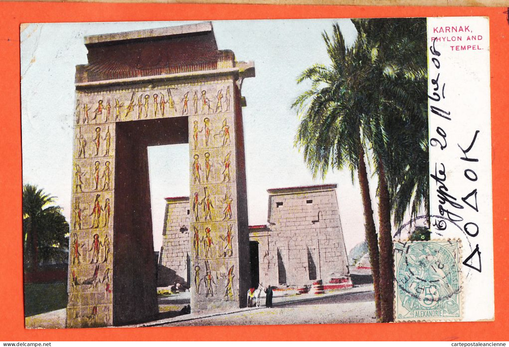 33820 / ⭐ KARNAK Egypt ◉ PHYLON Tempel 1906 à RHEYAL Syndicat Artiste Paris ◉ LICHTENSTERN-HARARI Cairo 80 Louxor - Other & Unclassified