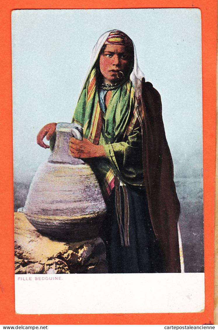 33997 / ⭐ Ethnic Egypt ◉ Fille Bedouine Egyptienne 1905s ◉ LICHTENSTERN & HARARI N° 62 - Persons
