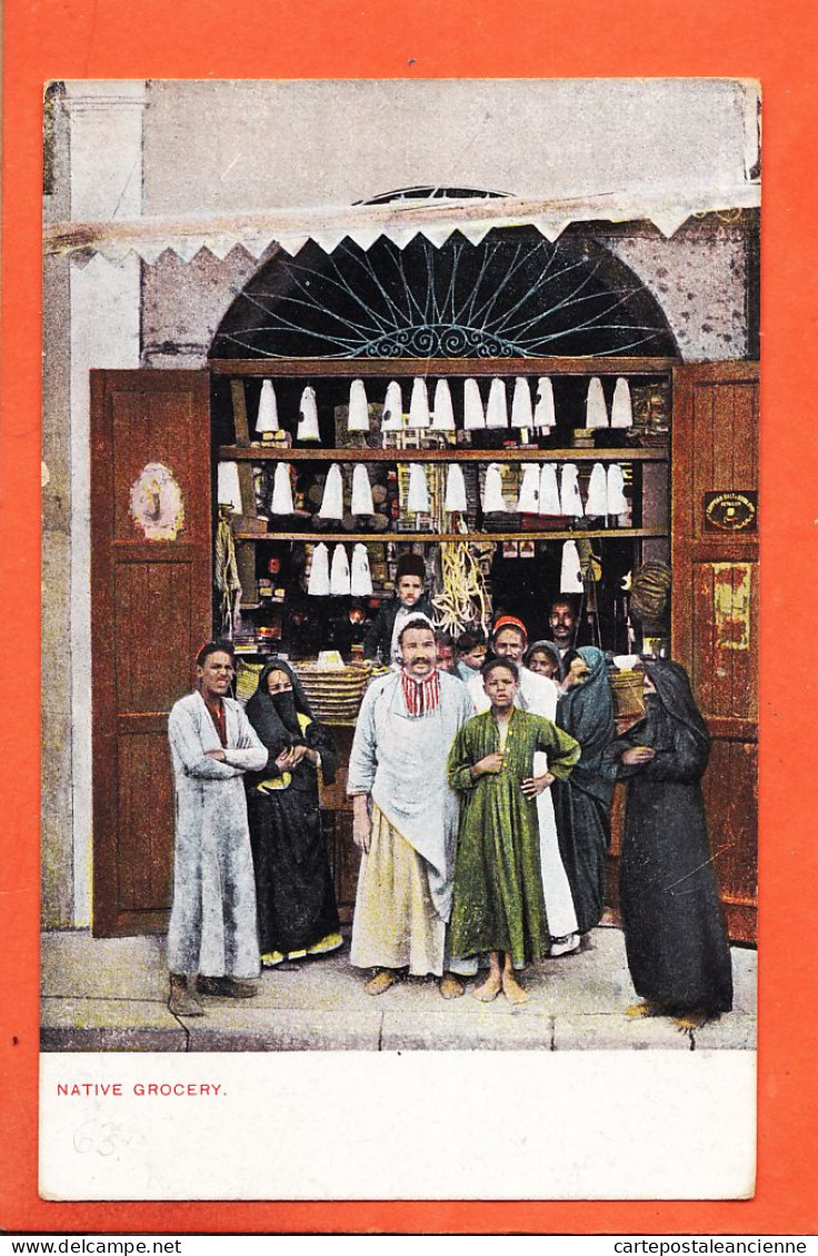 33999 / ⭐ Ethnic Egypt ◉ Native Grocery Egyptian Epicerie Egyptienne  Metier Egypte 1905s ◉ LICHTENSTERN & HARARI N° 63 - Persons