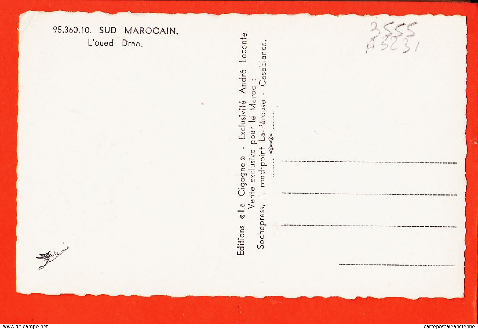 33706 / ⭐ ◉ Sud Marocain MAROC Oued DRAA 1940s ◉ Photo-Bromure LA CIGOGNE Excluvité André LECONTE Casablanca 95.360.10 - Other & Unclassified