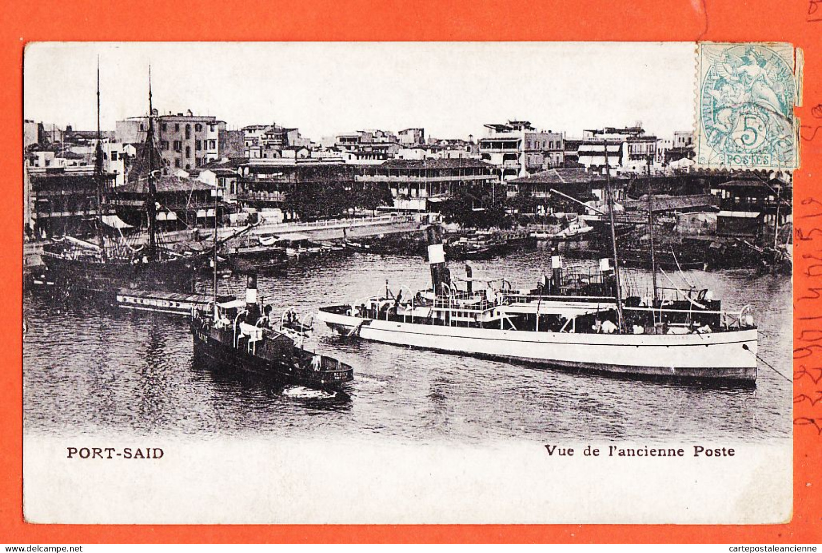 33866 / ⭐ PORT-SAID Egypte Vue De L'ancienne POSTE Quai Remorqueur Voilier Steamer 1900s  Egypt N° 1567 - Port Said