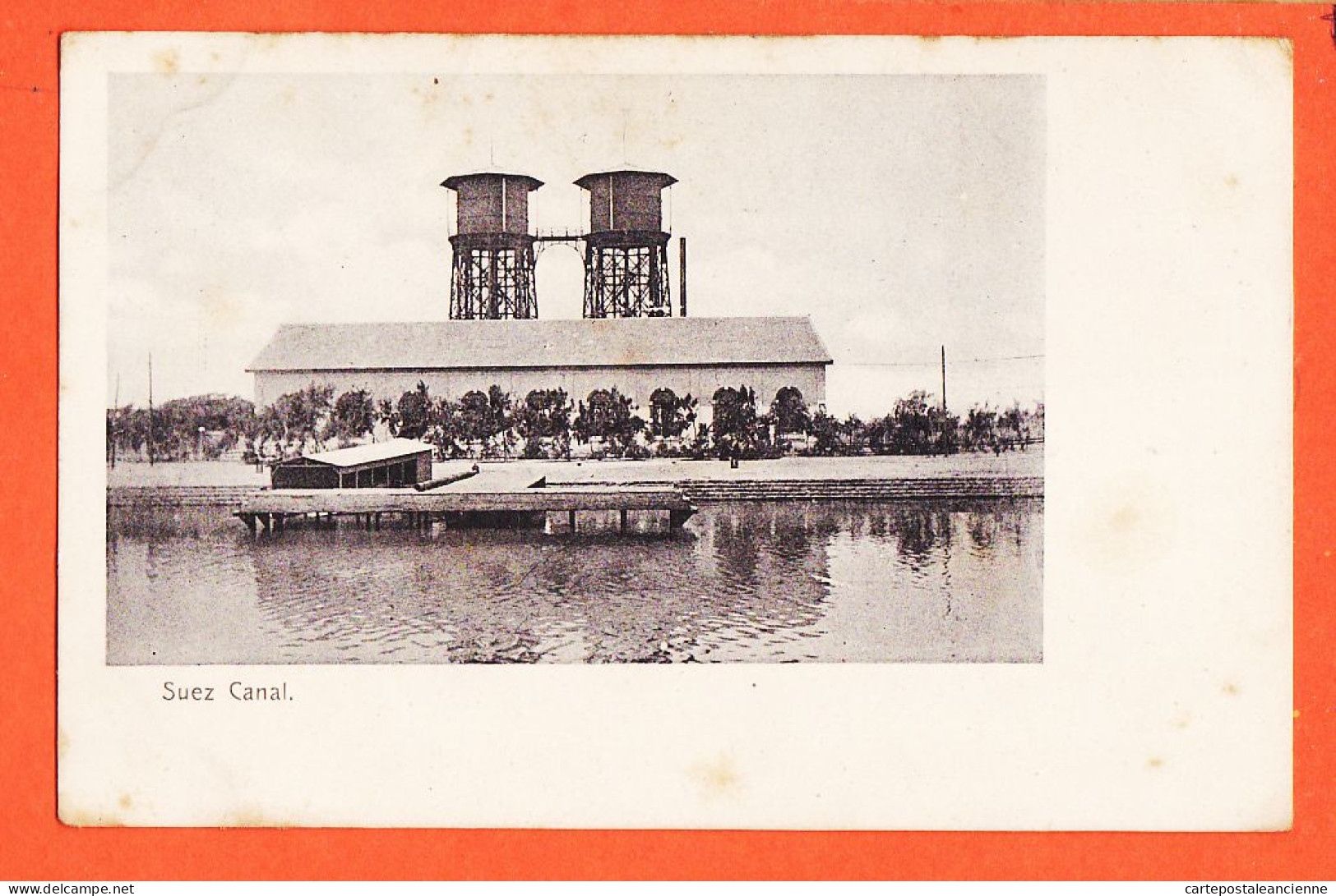 33853 / ⭐ ♥️ Rare SUEZ Egypte Canal 2 Réservoirs Chateau-d'Eau Sweet-Fresh-Water Tower PORT-SAID ?  1900s Egypt - Sues