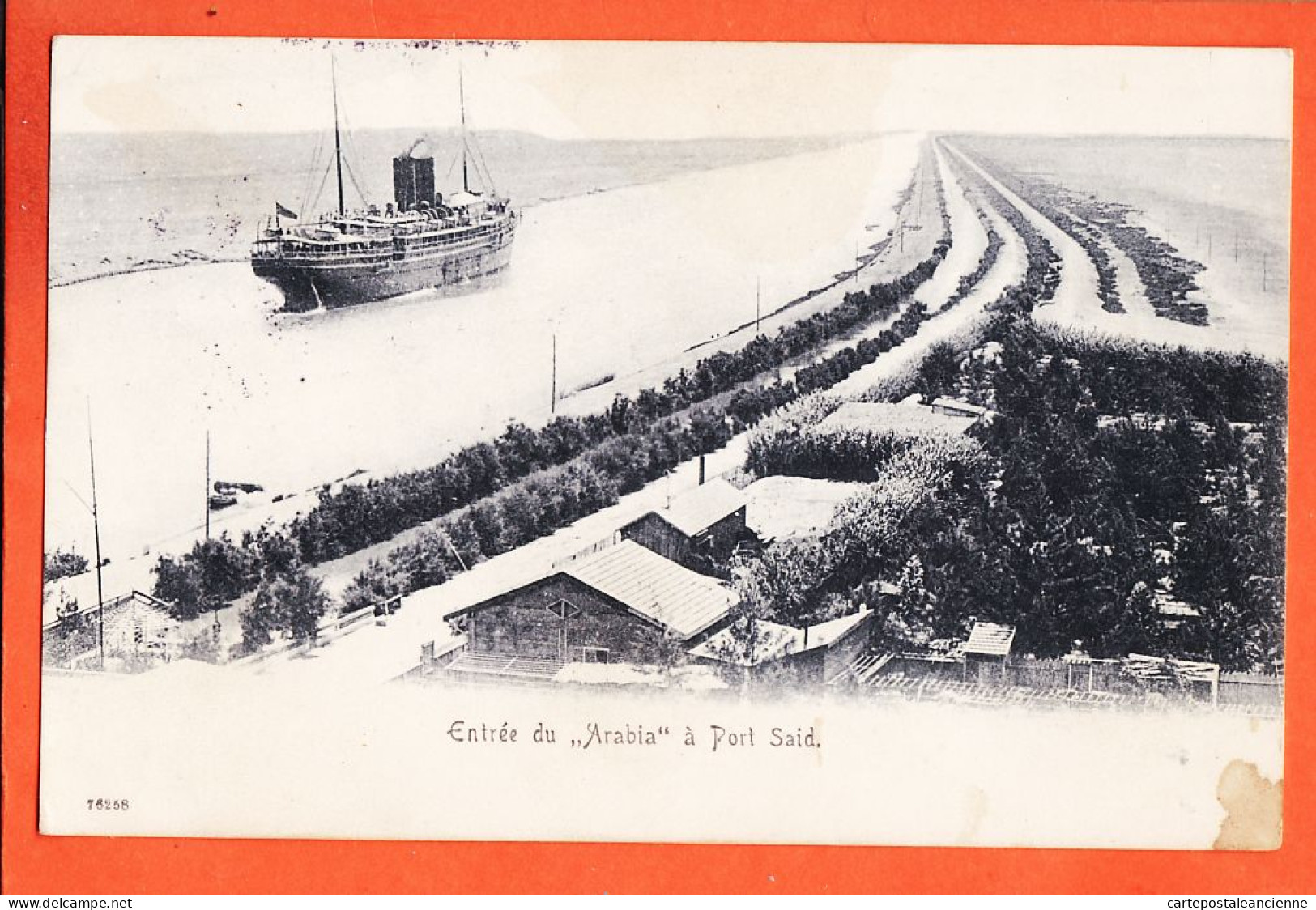 33865 / ⭐ PORT-SAID Egypte Entree Du Paquebot Vapeur ARABIA Canal De Suez 1904 à M. Mme BRIENT  Egypt - Port Said