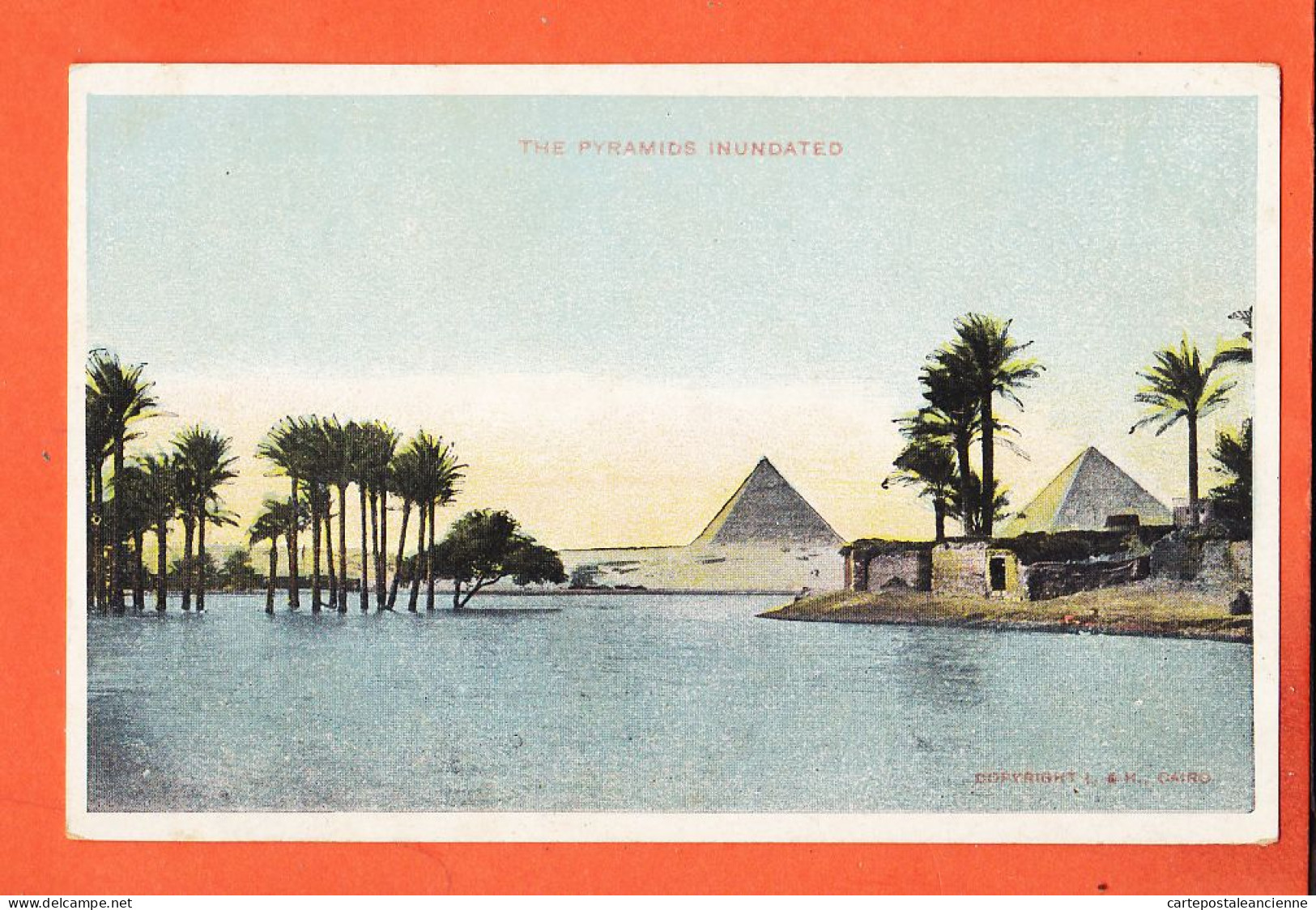 33833 / ⭐ The Pyramids Inundated KHEOPS Pyramides Gizeh Inondées Crue NIL 1900s Edition L & M CAIRO Egypte Egypt - Pyramides