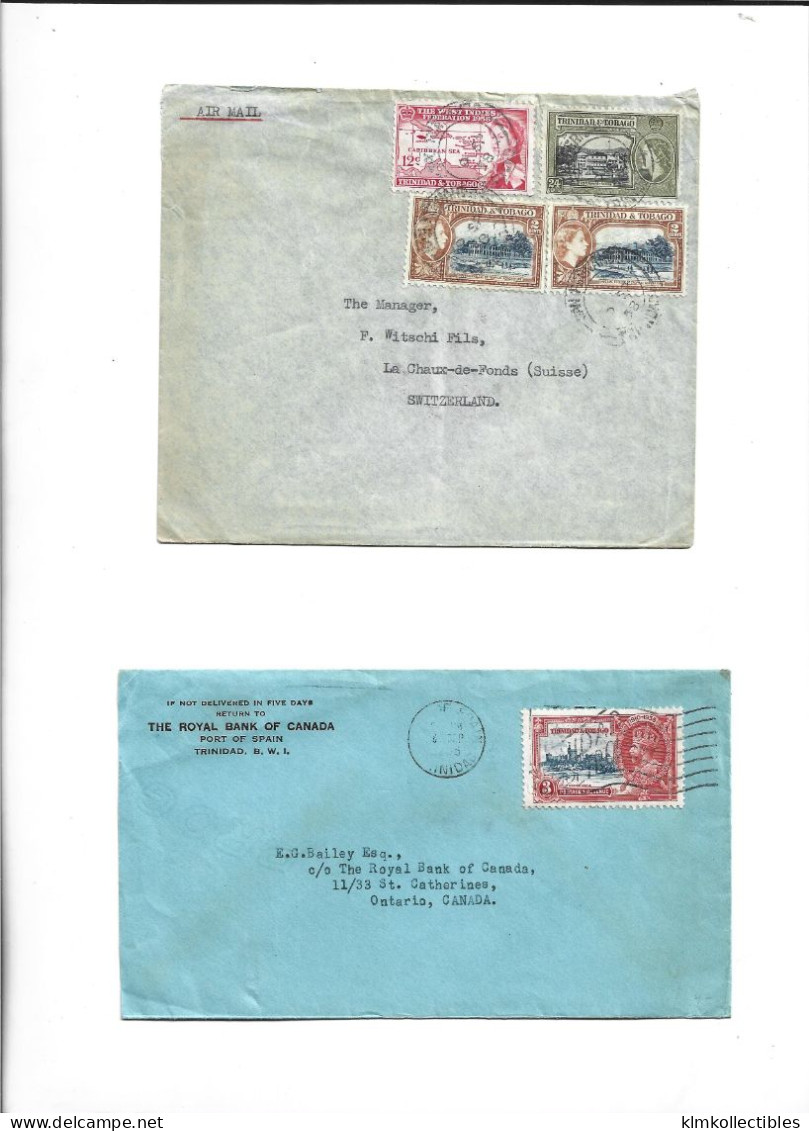 GREAT BRITAIN UNITED KINGDOM ENGLAND COLONIES - TRINIDAD & TOBAGO - POSTAL HISTORY LOT - Trinidad En Tobago (...-1961)