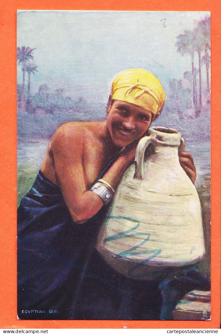 33808 / ⭐ Ethnic Egyptian Girl Femme Egyptienne Porteuse D'eau Jarre 1910s OILETTE Rahael TUCK SPHINX N° 7200 - Personnes