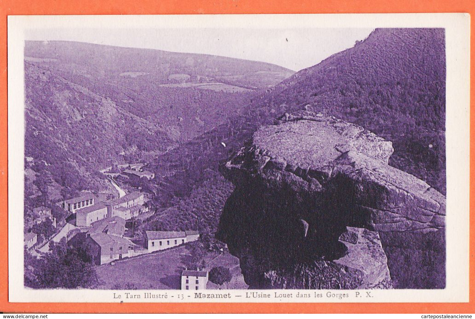 33748 / ⭐ Environs MAZAMET 81-Tarn Vallée Arnette Usine LOUET Dans Gorges 1930s Phototypie Tarnaise POUX P.X 13 - Mazamet