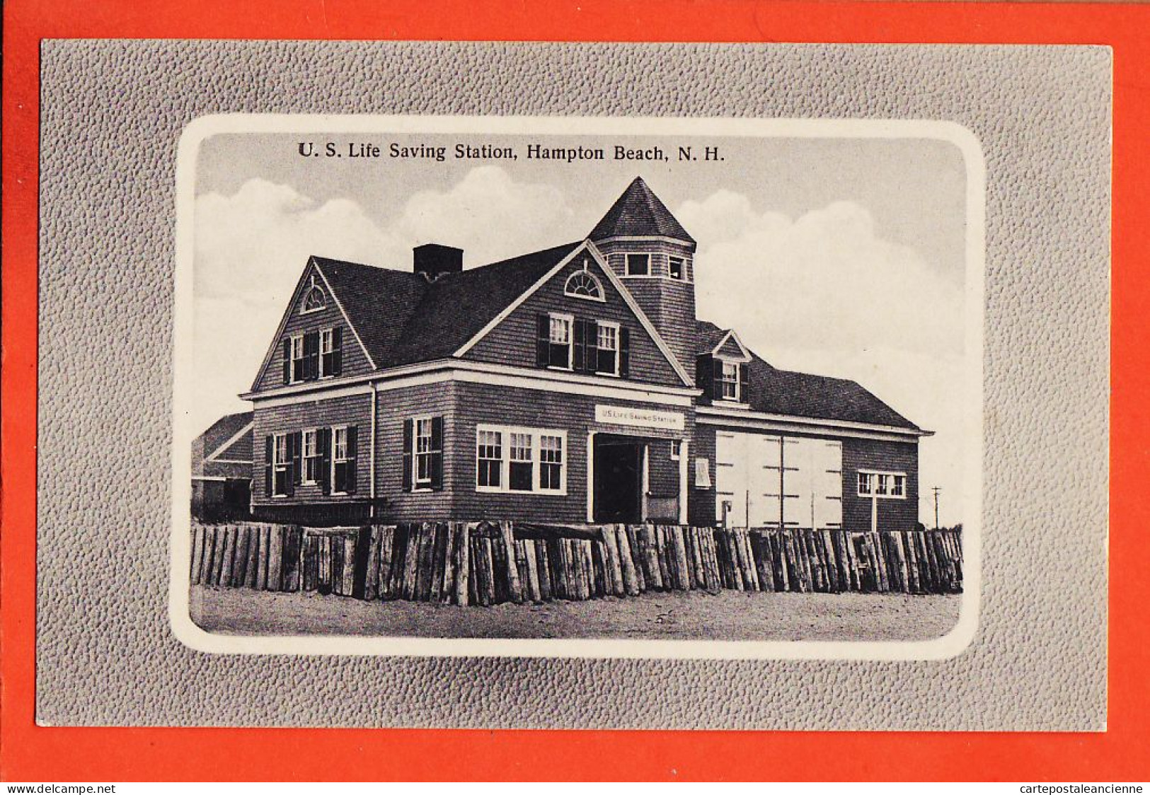 33653 / ⭐ ♥️  HAMPTON Beach N.H New Hampshire US Life Saving Station 1910s ● THOMSON & THOMSON 134 Boston  - Autres & Non Classés
