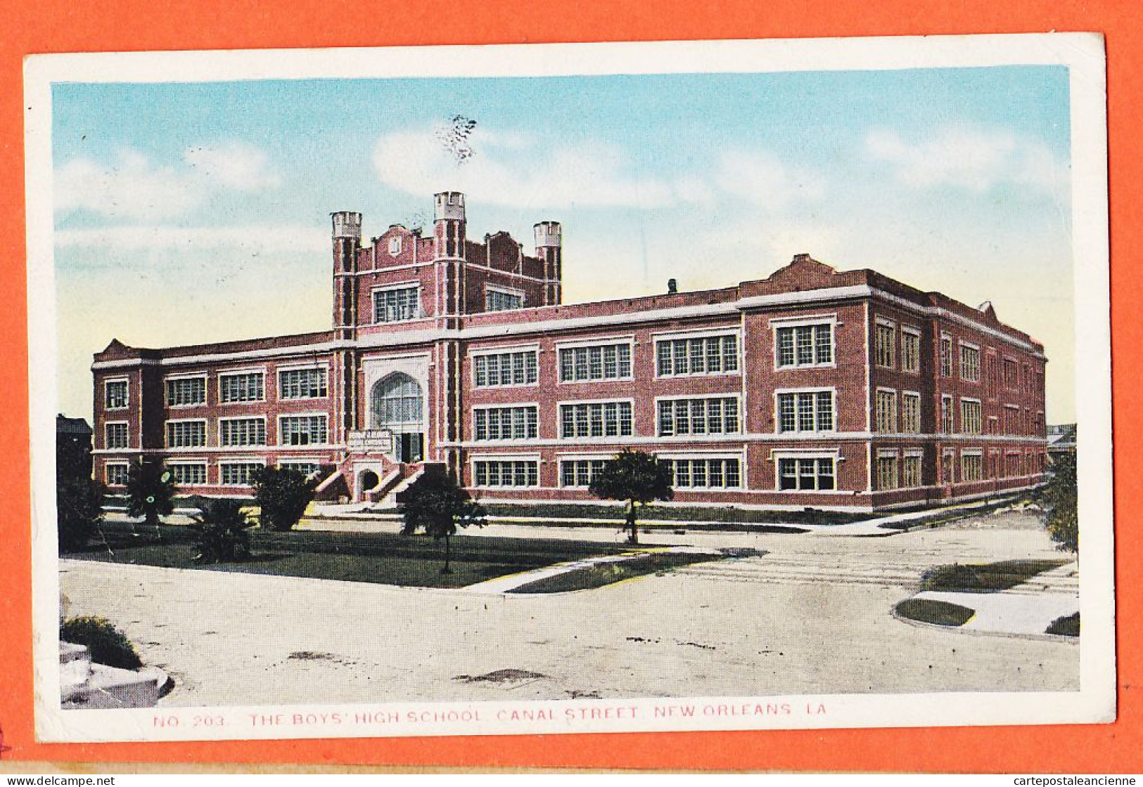 33627 / ⭐ NEW-ORLEANS LA-Louisiana The Boys' High School CANAL Street 1930s à Veuve LEGER Le Havre Published USA - New Orleans