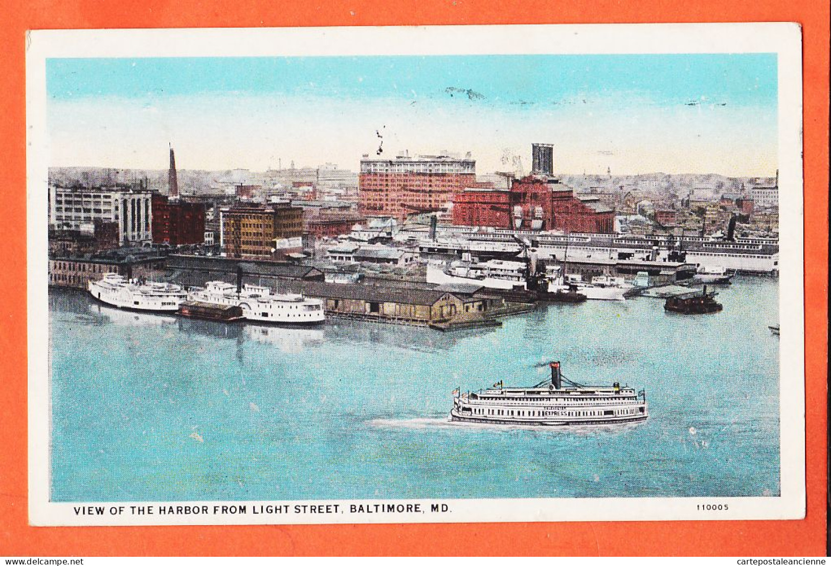 33614 / ⭐ BALTIMORE MA-Maryland View Of The Harbor Light Street 1930 à Veuve LEGER Le Havre Published OTTTENHEIMER USA - Baltimore