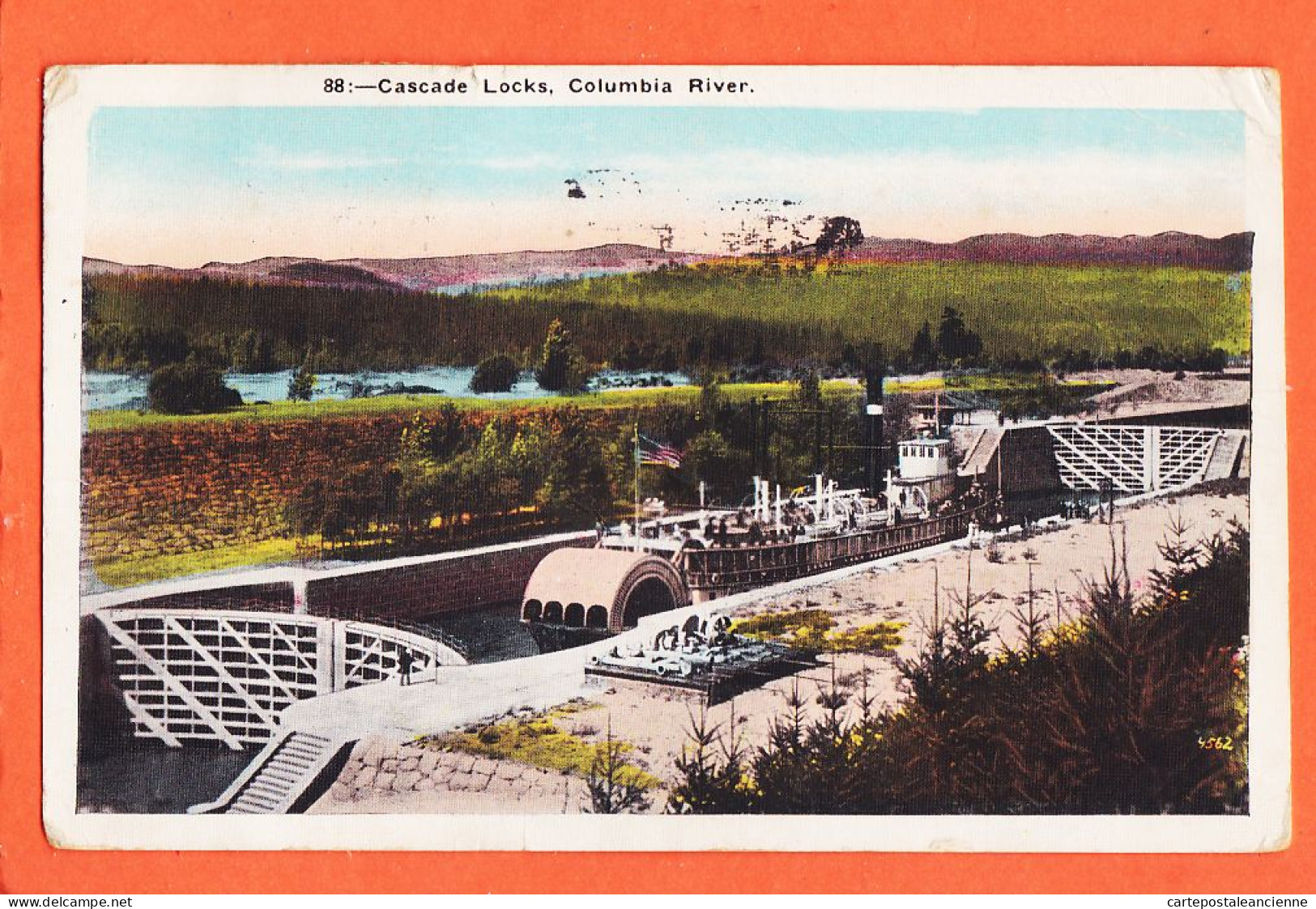 33661 / ⭐ COLUMBIA River OR-Oregon Cascade LOCKS Paddle Steamer 1924 à Veuve LEGER Le Havre - Otros & Sin Clasificación