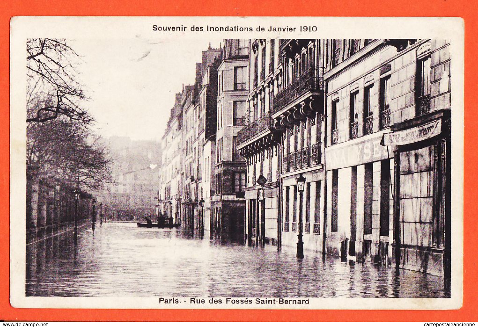 33994 / ⭐ PARIS Autographe Imprimé Henri De REGNIER Inondations 1910 Rue FOSSES BERNARD Cabinet Analyse BROMURE BREGER - Paris (17)