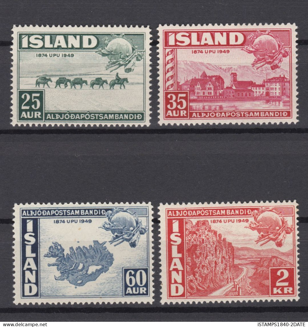 001103/ Iceland 1949 U.P.U MNH Set - Nuovi