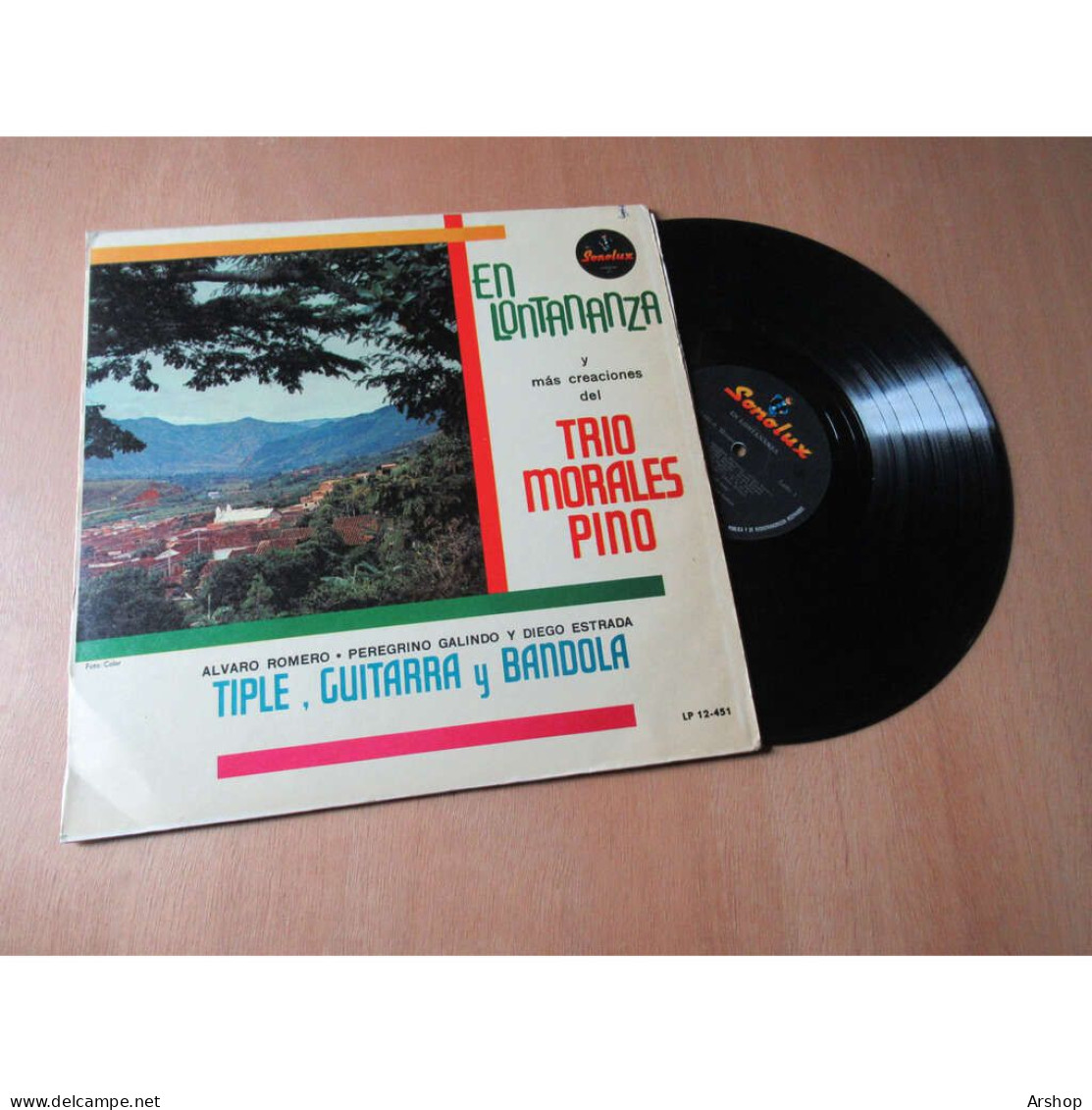 TRIO MORALES PINO En Lontananza MUSIQUE FOLK LATIN - SONOLUX COLOMBIE Lp 1976 - Musiche Del Mondo