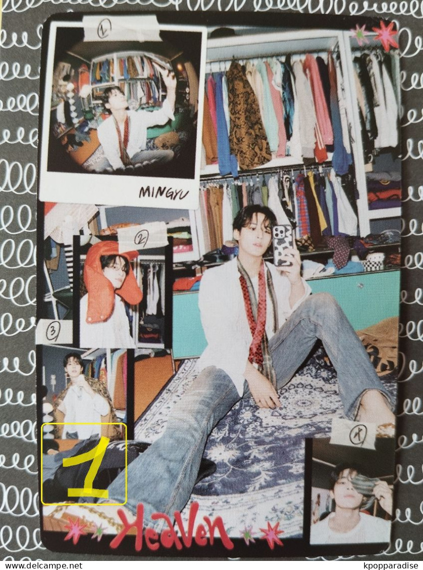 Photocard K POP Au Choix  SEVENTEEN Heaven 11th Mini Album Mingyu - Objetos Derivados