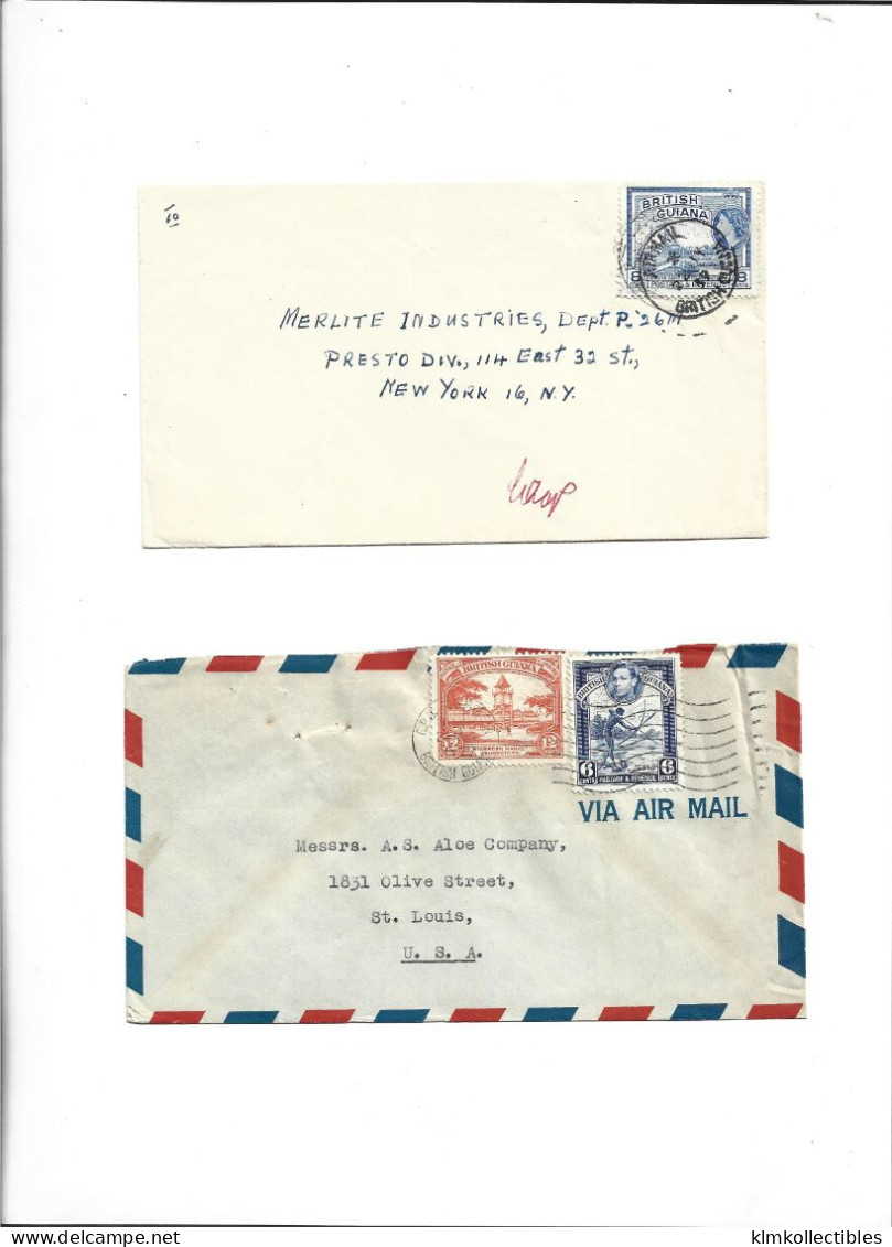 GREAT BRITAIN UNITED KINGDOM ENGLAND COLONIES - BRITISH GUIANA - POSTAL HISTORY LOT - Guayana Británica (...-1966)