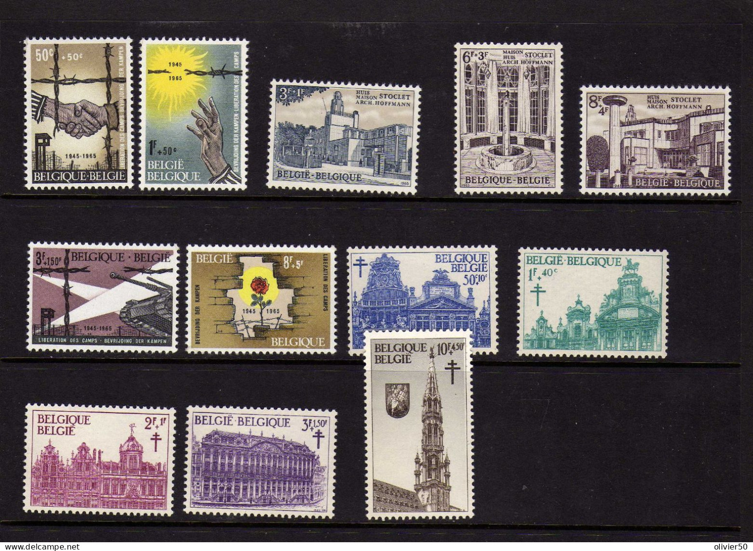 Belgique - (1964-65)  -  Antituberculeux - Architecture -  -  Neufs**/* - Unused Stamps