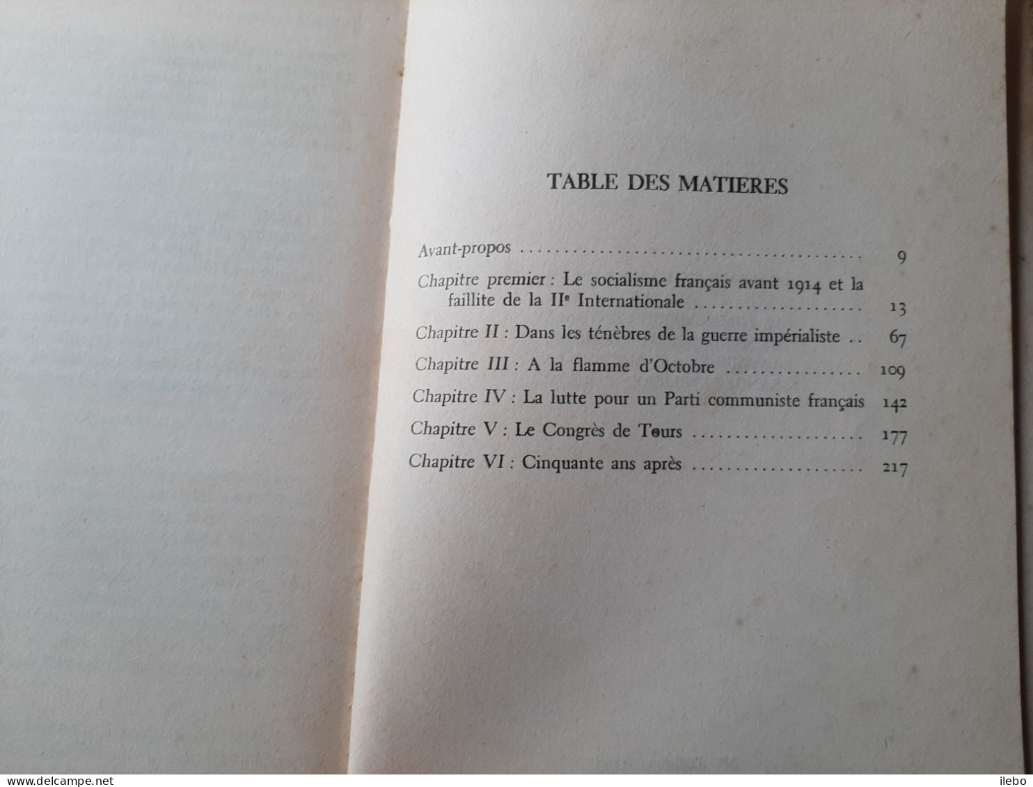 La Nuit Finit à Tours Jean Fréville Naissance Du Parti Communiste 1970 Histoire Politique - Politique