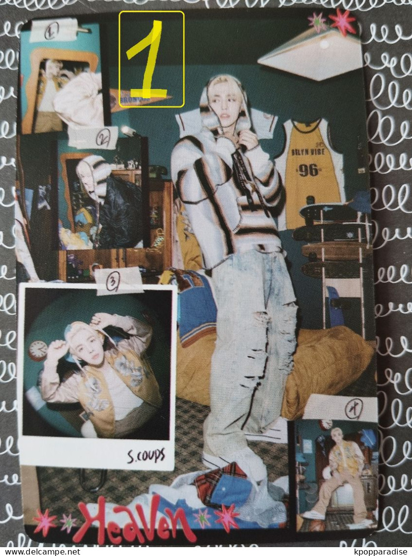 Photocard K POP Au Choix  SEVENTEEN Heaven 11th Mini Album Scoups - Varia