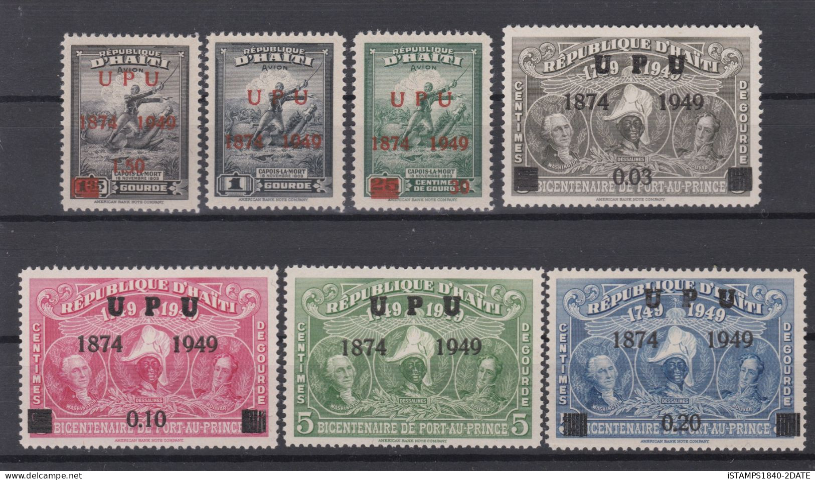 001109/ Haiti 1949 U.P.U MNH Set - Haiti
