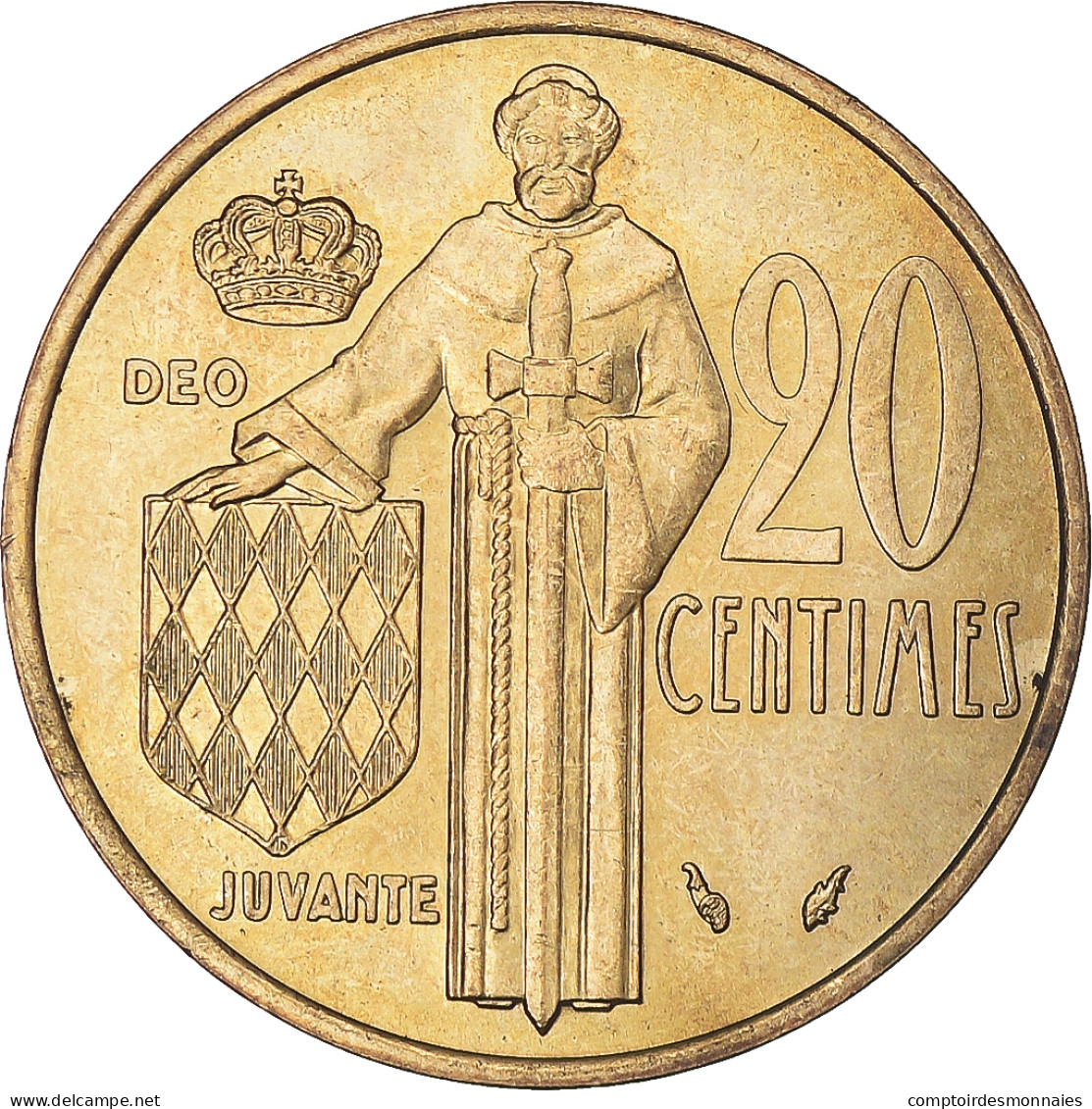 Monnaie, Monaco, 20 Centimes, 1976 - 1960-2001 Francos Nuevos