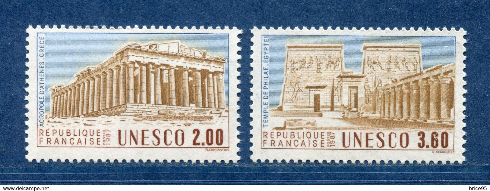 France - YT Service Nº 98 Et 99 ** - Neuf Sans Charnière - 1987 - Neufs