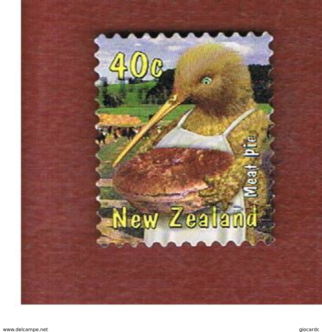 NUOVA ZELANDA (NEW ZEALAND) - SG 2327  -  2000 KIWIANA: MEAT PIE  -  USED° - Usados