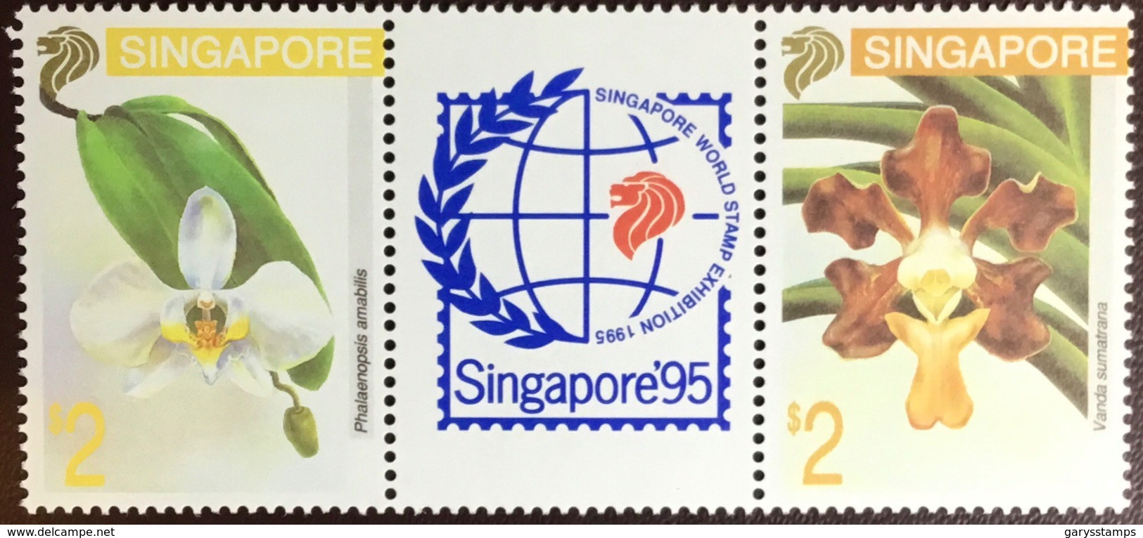 Singapore 1993 Taipei Orchids Flowers MNH - Orchideeën