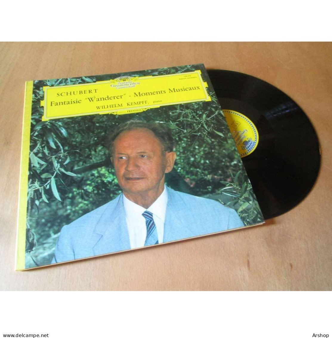 WILHELM KEMPFF Fantaisie Wanderer - Moments Musicaux SCHUBERT - DEUTSCHE GRAMOPHON Lp - Clásica