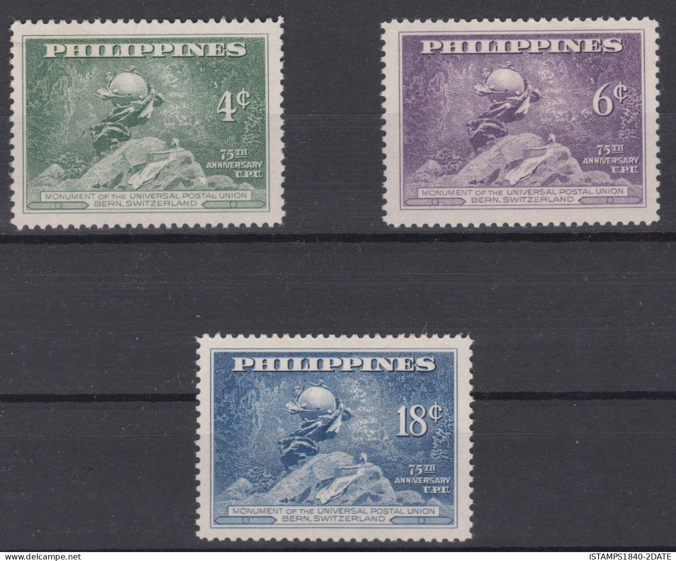 001115/ Philippines 1949 U.P.U MNH Set - Filippine