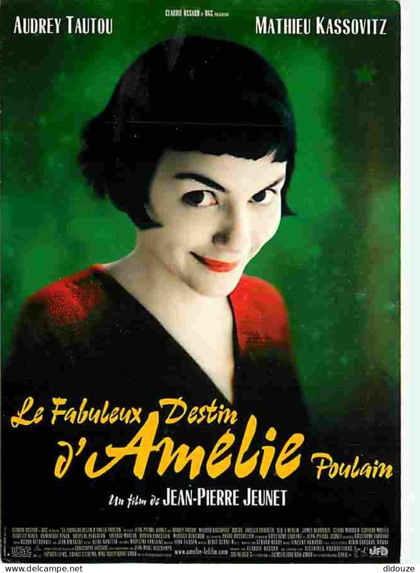 Cinema - Affiche De Film - Le Fabuleux Destin D'Amélie Poulain - Audrey Tautou - CPM - Voir Scans Recto-Verso - Affiches Sur Carte