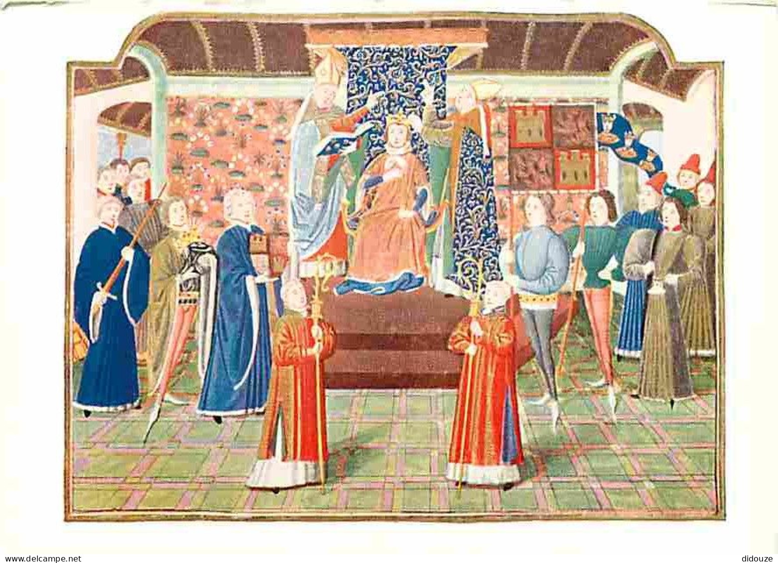 Histoire - Peinture - Coronation Of King Henry Of Castile - Froissart's Chronicle - The British Museum - CPM - Voir Scan - Histoire