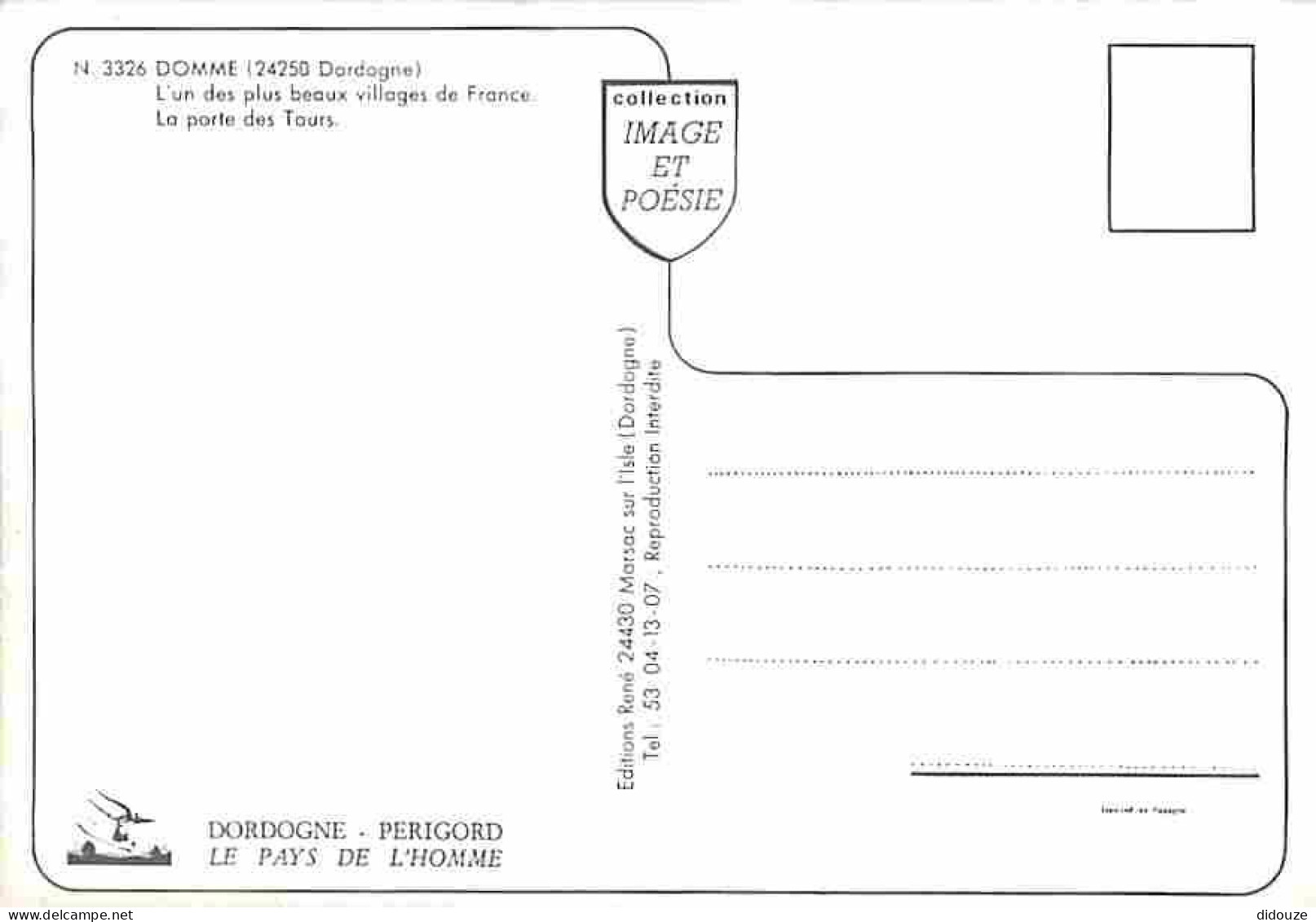 24 - Domme - La Porte Des Tours - CPM - Voir Scans Recto-Verso - Domme