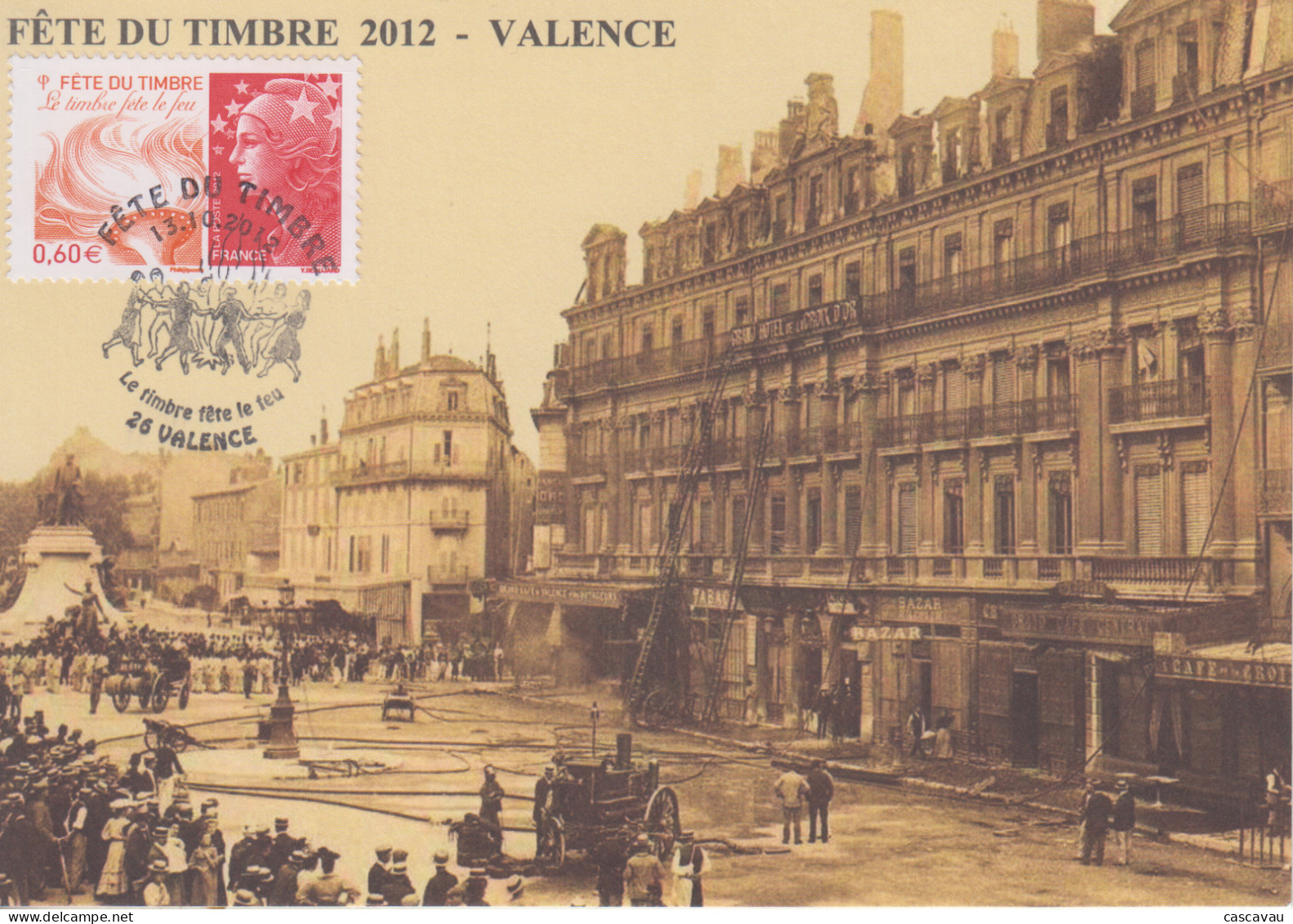 Carte  Locale  1er  Jour  FRANCE    Fête  Du  Timbre    VALENCE   2012 - Tag Der Briefmarke