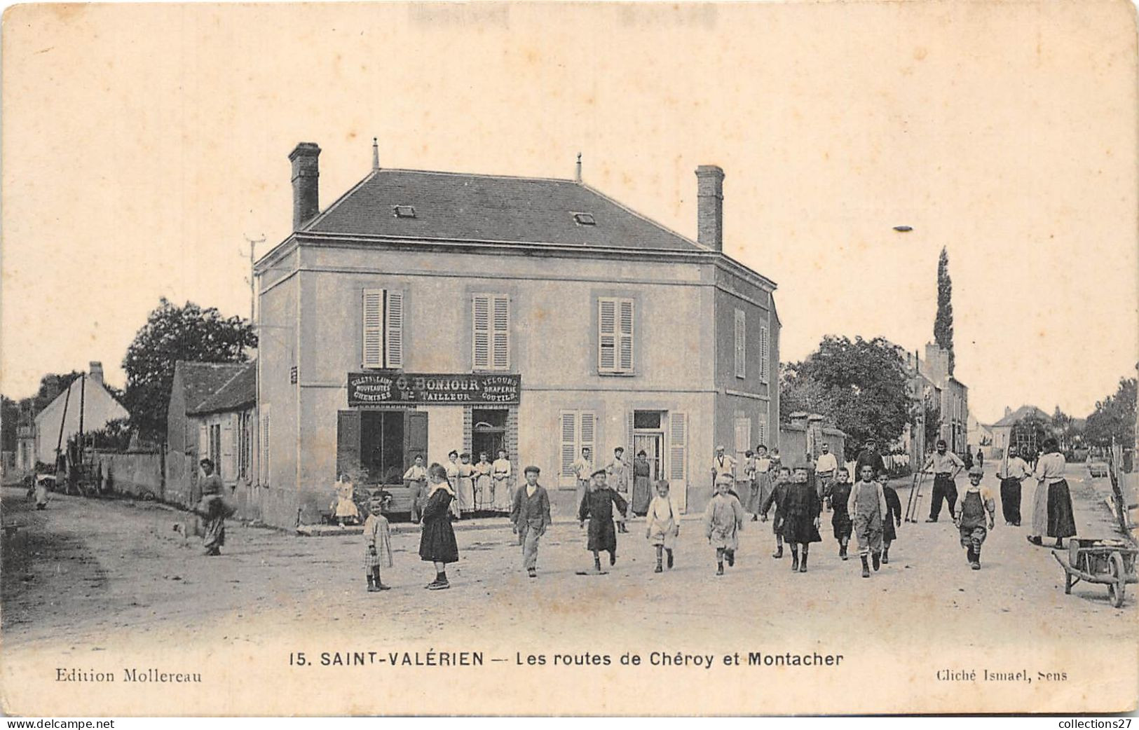 89-SAINT-VALERIEN- LES ROUTES DE CHEROY ET MONTACHER - Saint Valerien