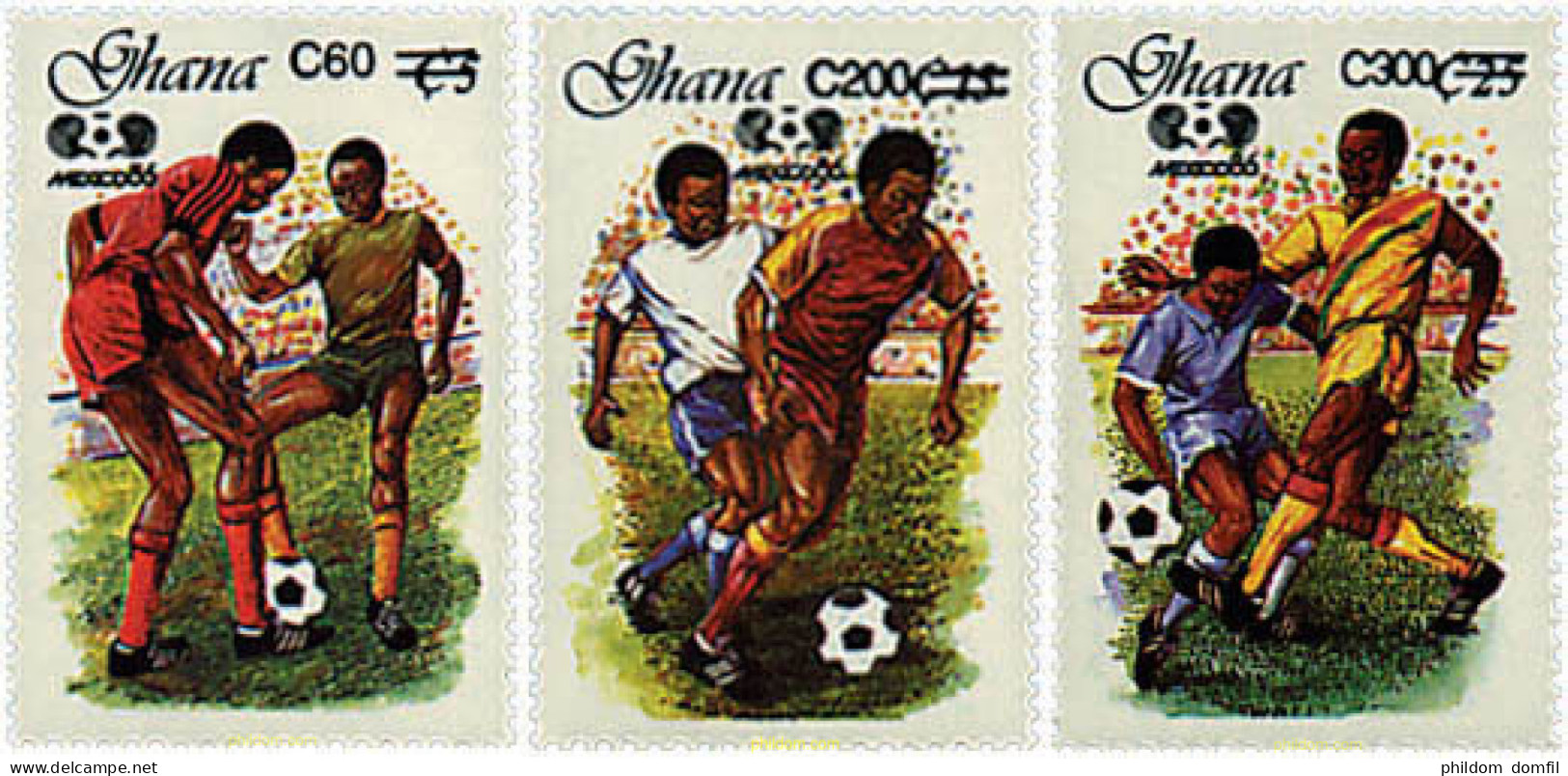 727634 HINGED GHANA 1989 COPA DEL MUNDO DE FUTBOL. MEXICO-86 - Ghana (1957-...)