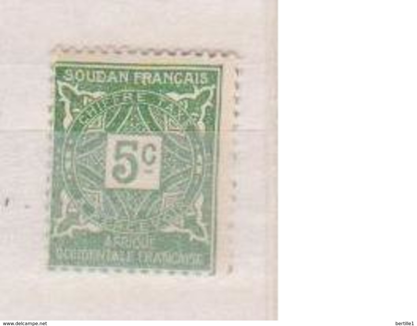 SOUDAN     N°  YVERT  : TAXE 11  NEUF AVEC  CHARNIERES      ( Ch  3 / 18 ) - Unused Stamps