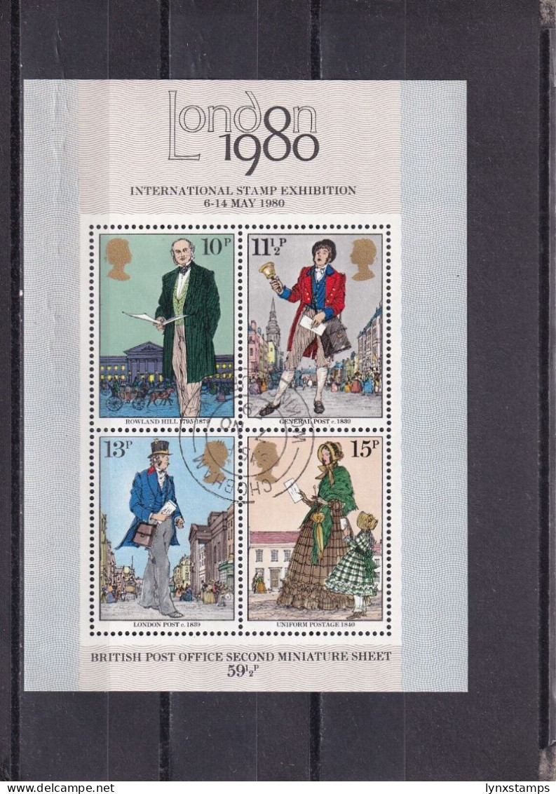 SA03 Great Britain 1980 International Stamp Exhibition London 80 Minisheet Used - Gebraucht