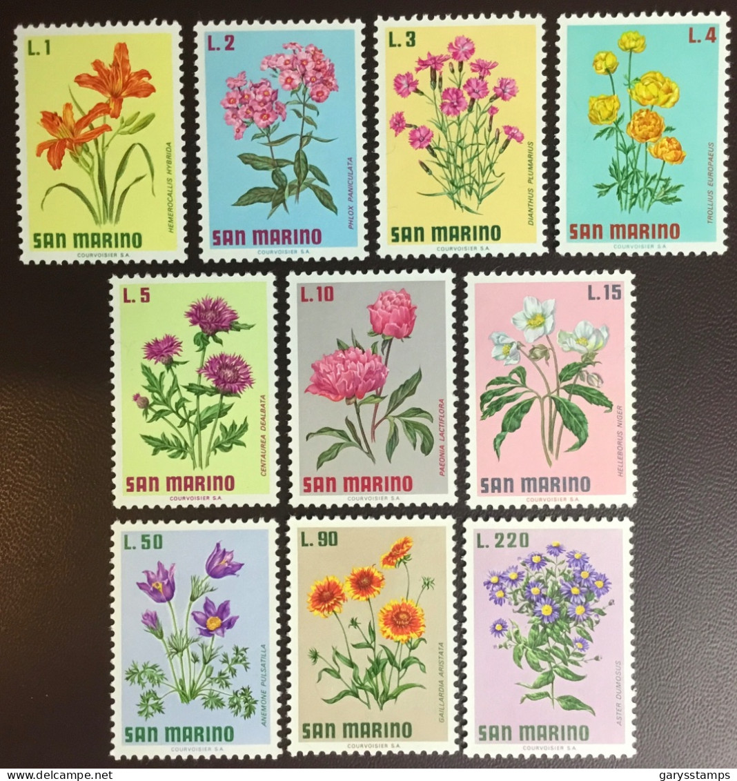 San Marino 1971 Flowers MNH - Altri & Non Classificati